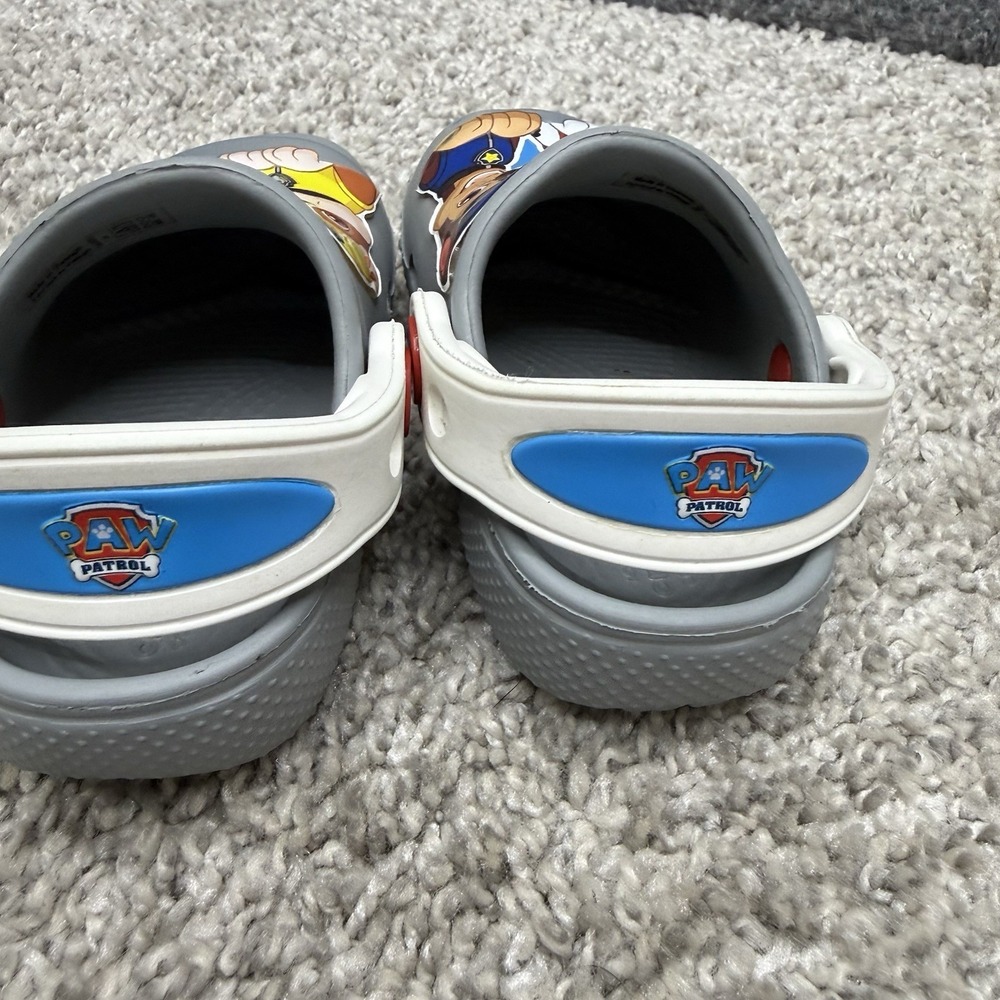 Kids Crocs Paw Patrol Shoes  size C-4 unisex toddler gray - Picture 5 of 11